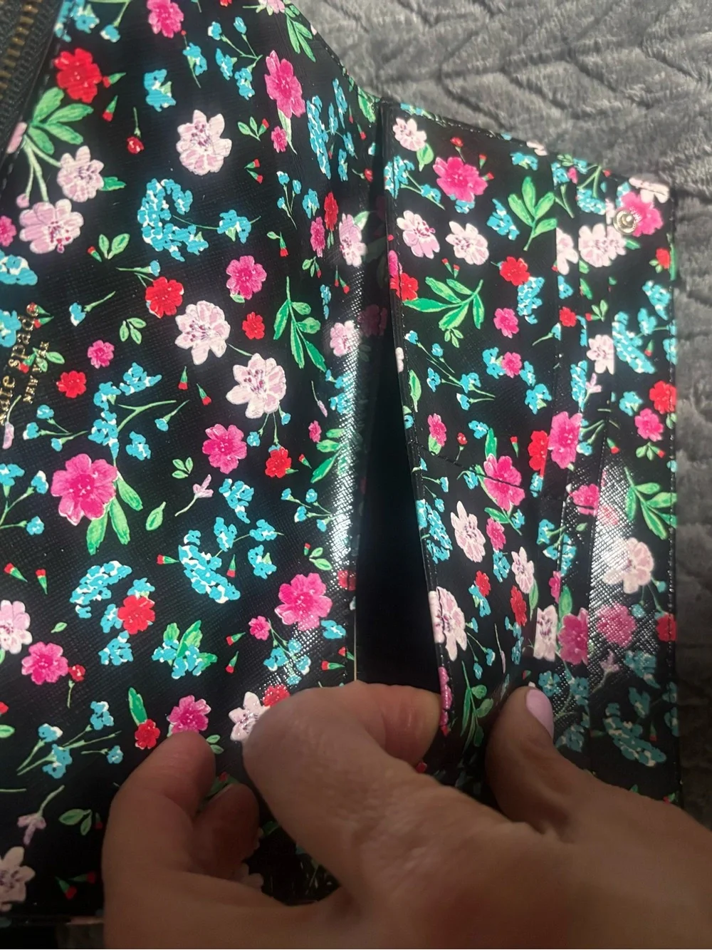 Kate Spade Gardner Street Greenhouse Floral Shawn Wallet Clutch Organizer